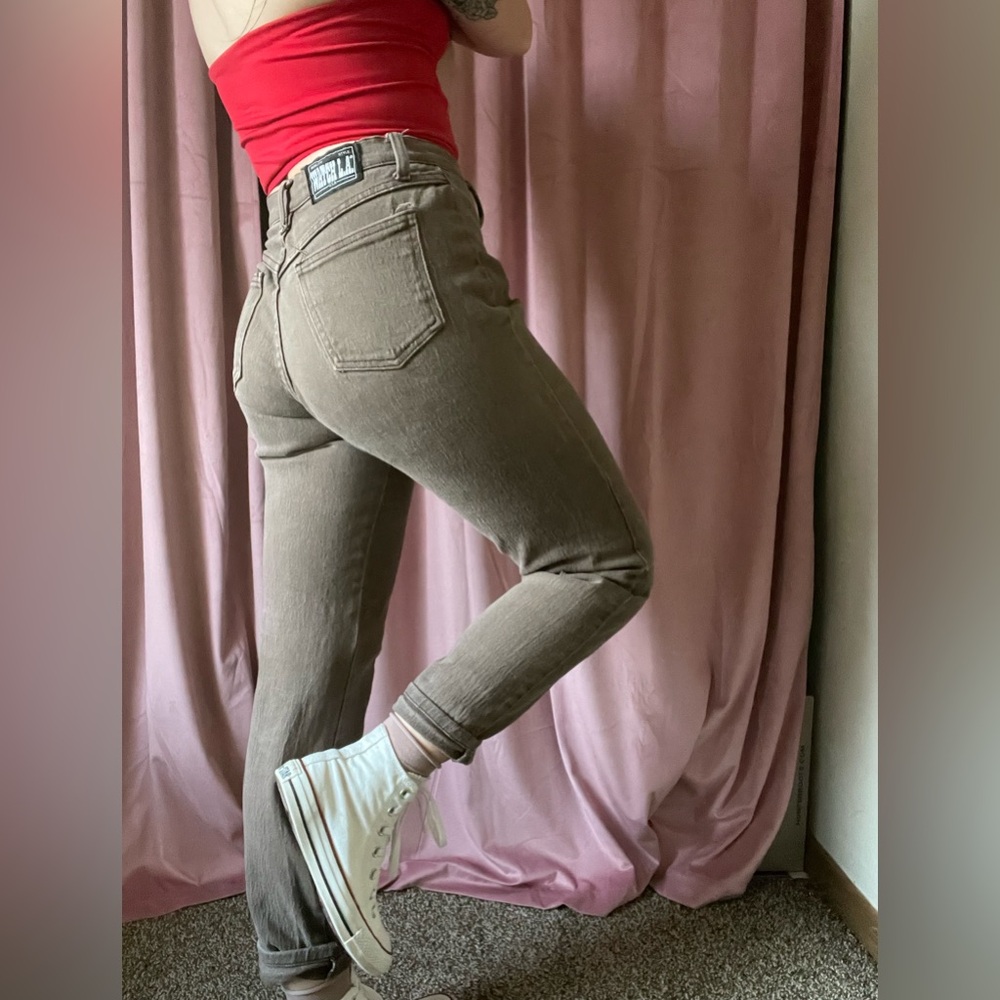Vintage Brown High Waisted Jeans - Picture 3 of 3